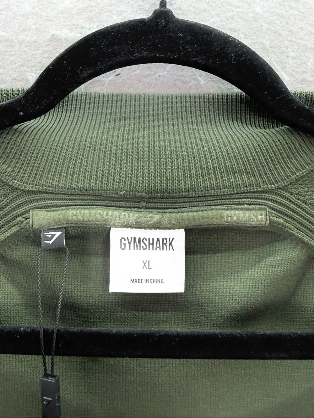 GYMSHARK - New Men’s True knit full Zip up  Jacket sweater hunter green size XL